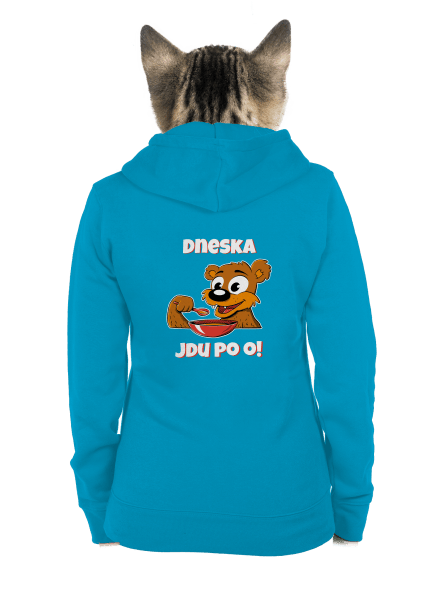 Dneska jdu po o dámská mikina na zip Blue Atol
