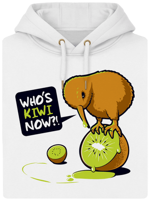Kiwi unisex mikina premium Snowwhite