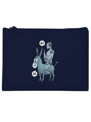 Osel a AI taštička French Navy