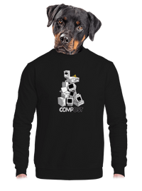 unisex mikina bez kapuce