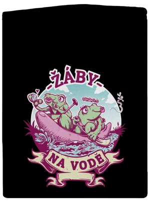 Žáby na vodě pánská mikina na zip Black