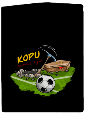 Kopu za svůj tým pánská mikina na zip Black