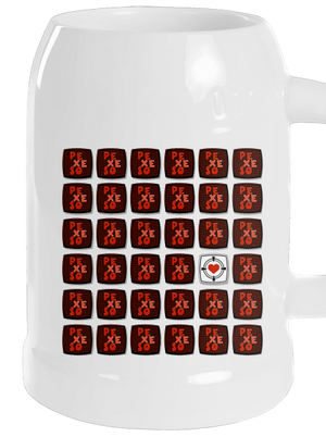 Pexeso půllitr White