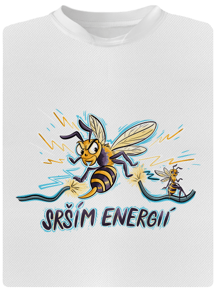 Srším energií pánské sportovní tričko White