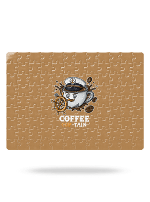 Coffee Cup-tain puzzle White