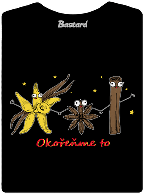 Okořeňme to dámské tričko s lemem Black