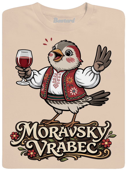 Moravský vrabec pánské tričko Sand