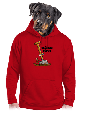 Občas si rýpnu pánská mikina klokanka Red