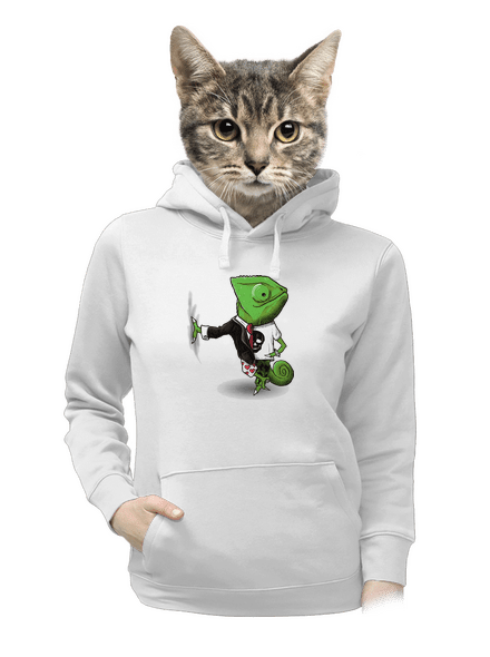 Mistr převleků dámská mikina klokanka White