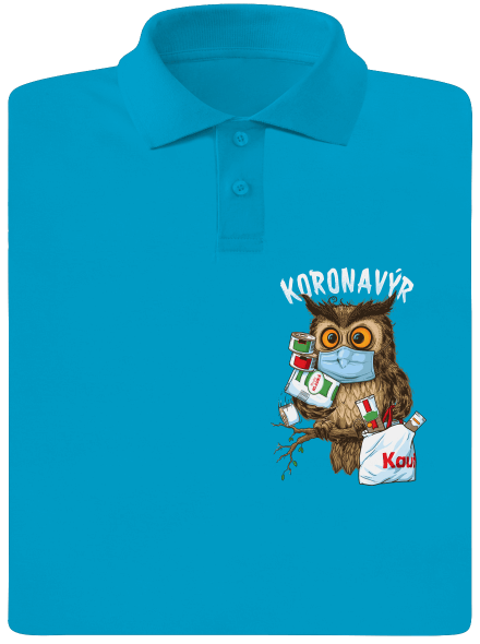 Koronavýr pánská polokošile Blue Atol