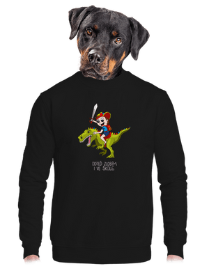 unisex mikina bez kapuce