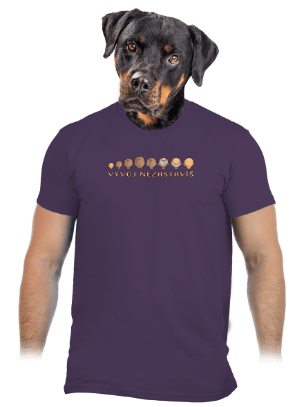 Vývoj nezastavíš pánské tričko Urban Purple