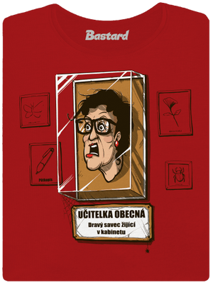 Učitelka obecná dámské tričko s lemem Red Mal