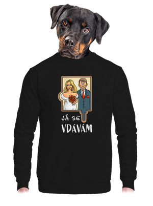 Já se žením/vdávám unisex mikina bez kapuce Black