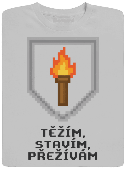 Těžím, stavím pánské tričko Pacific Grey