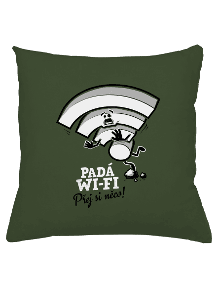 Padá wi-fi polštář Olive Green