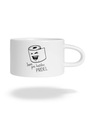 Prdel hrnek makronka White