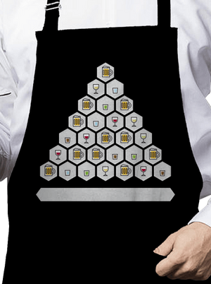 Obrázkový alko kvíz a fix zástěra Black