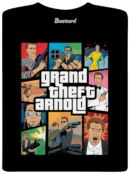 Grand Theft Arnold pánské tričko Black