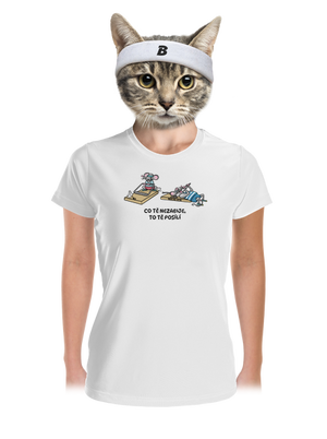 Co tě nezabije dámské sportovní tričko White