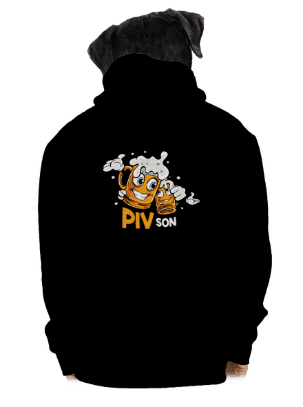 Pivson pánská mikina na zip Black