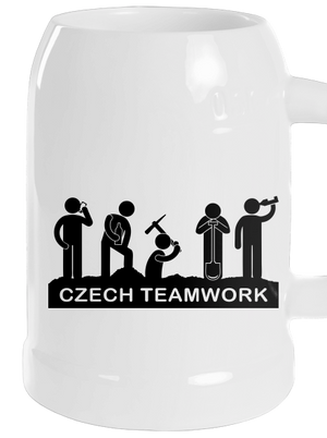 Czech Teamwork půllitr White