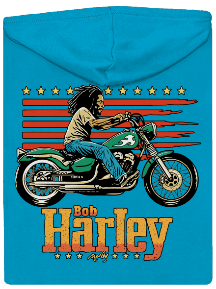 Bob Harley dámská mikina na zip Blue Atol
