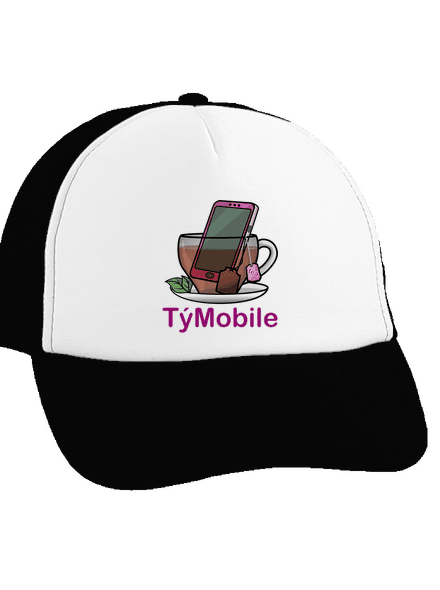 TýMobile kšiltovka truckerka Black cap