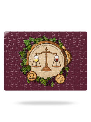 Vinný horoskop: Váha puzzle White