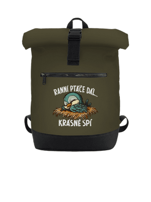 Ranní ptáče spí batoh Military Green
