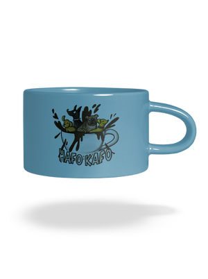 Hafo kafo hrnek makronka Blue Macaron