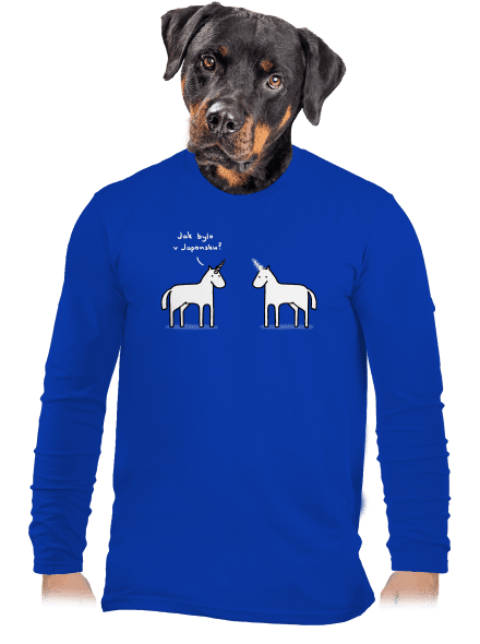 Pornorožec pánské dlouhý rukáv Royal Blue