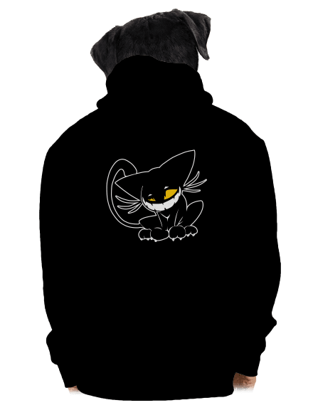 Evil cat pánská mikina na zip Black