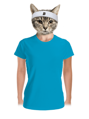 Bez potisku dámské sportovní tričko Blue Atol