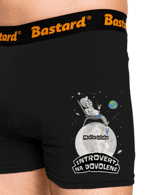Introvert na dovolené boxerky Black