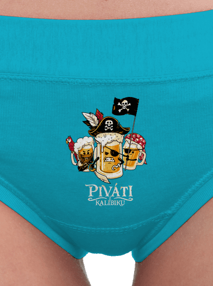 Piváti z Kalibiku dámské kalhotky Turquoise