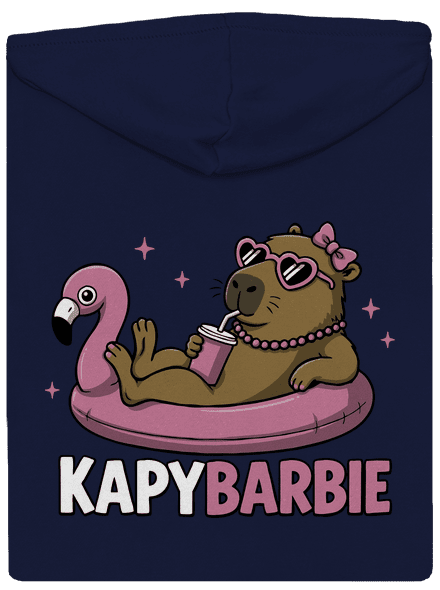 Kapybarbie pánská mikina na zip Navy