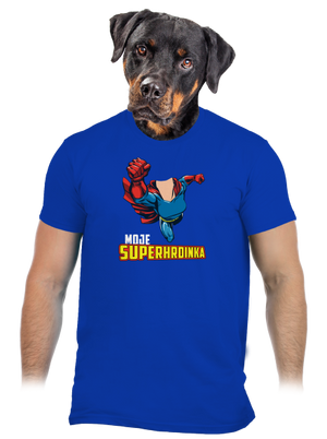 Moje superhrdinka pánské tričko Royal Blue