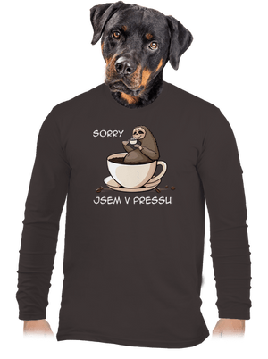 V pressu pánské dlouhý rukáv Bear Brown