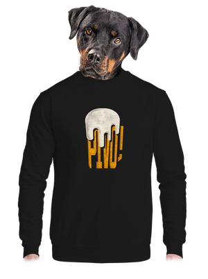 unisex mikina bez kapuce