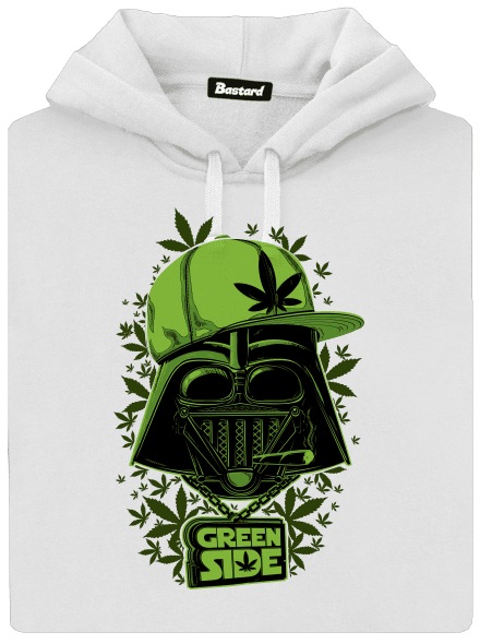 Green Side dámská mikina klokanka White