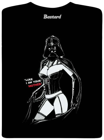 Mrs. Vader pánské tričko Black