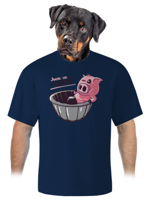 Ve formě unisex tričko oversized Midnight Blue