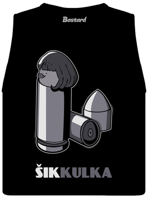 Šikkulka dámské tílko volné Black