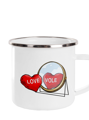 Love vole plecháček White