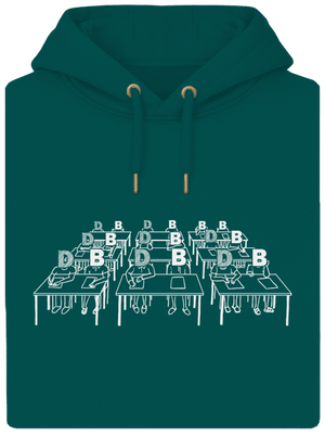 Cimrman: Debil, blbeček unisex mikina premium Emerald Green