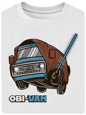 Obi-Van unisex tričko oversized White