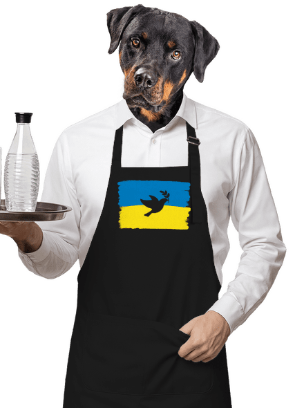 Ukrajina - Holubice zástěra Black