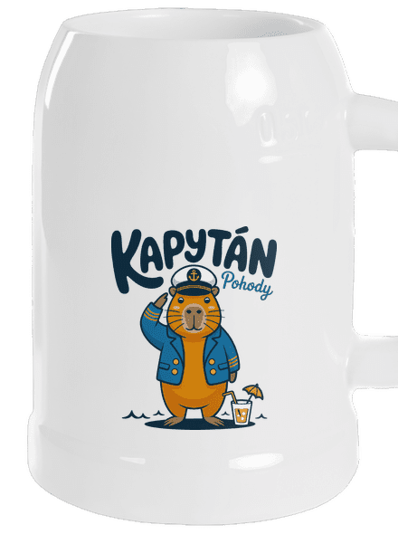 Kapytán pohody půllitr White
