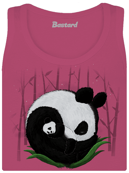 Dvě spící pandy dámské tílko klasické Magenta